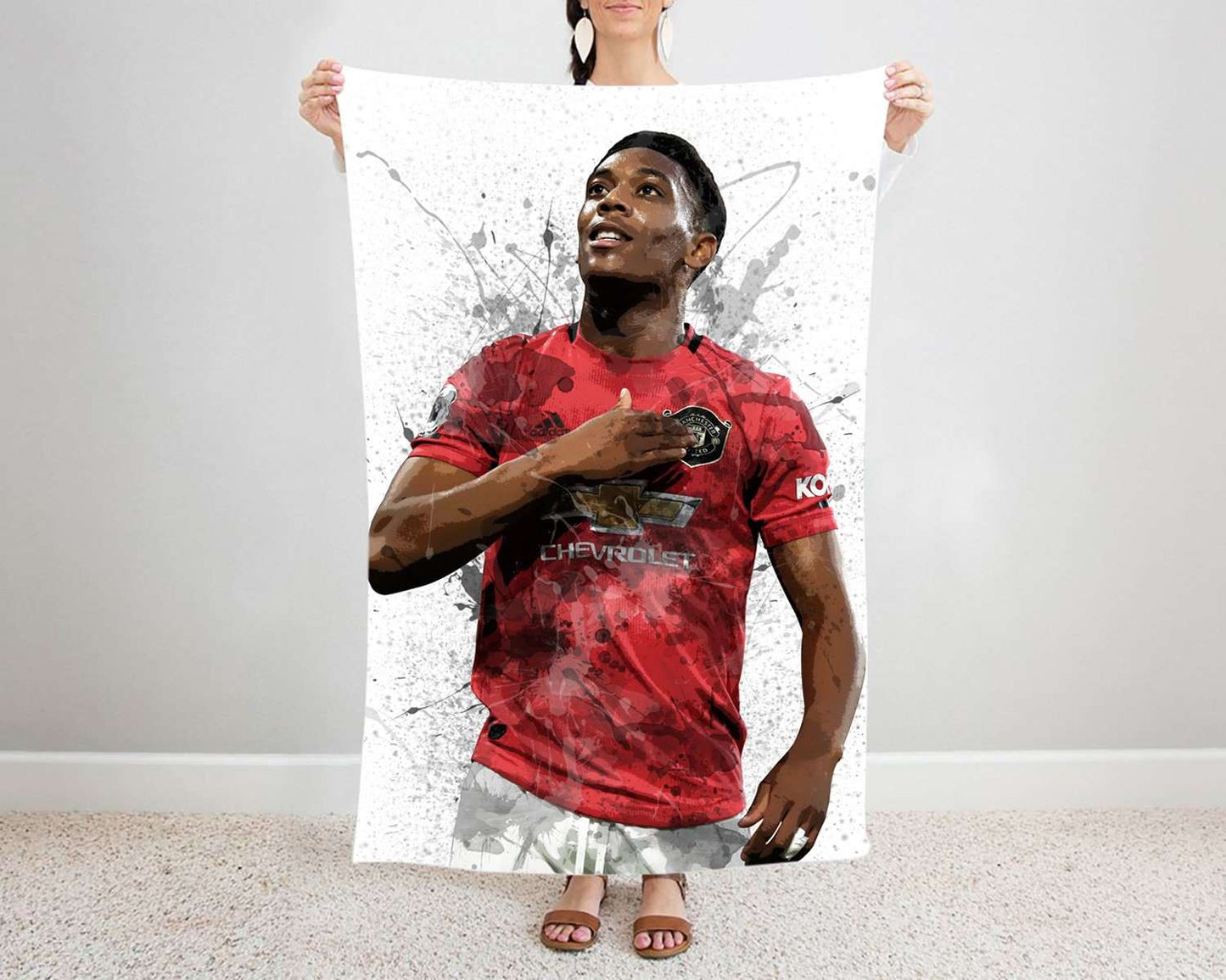 Anthony Martial Fleece Blanket