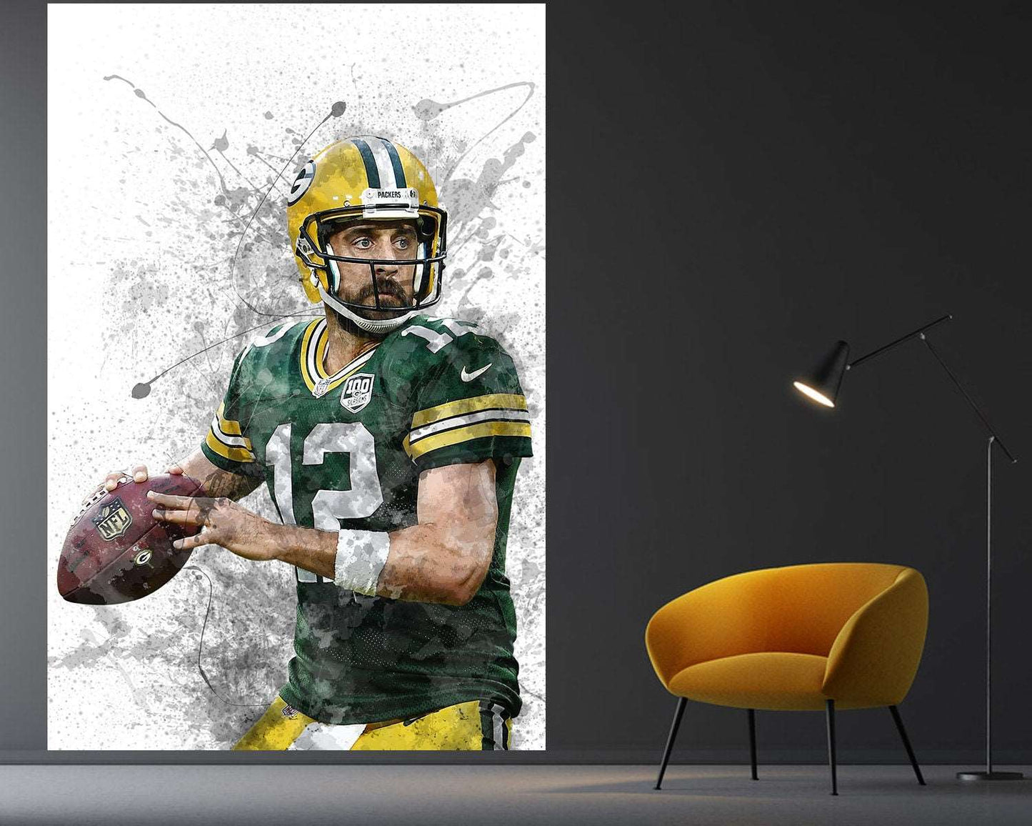 Aaron Rodgers Sports Art Wallpaper