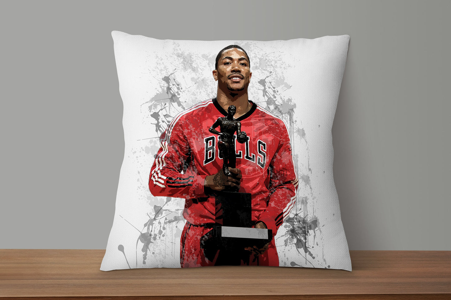 Derrick Rose Splash Effect Pillow