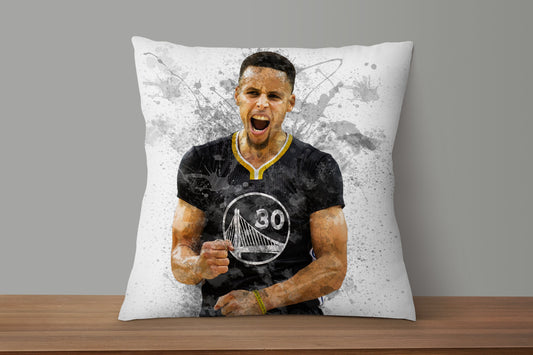 Stephen Curry Splash Effect Pillow 