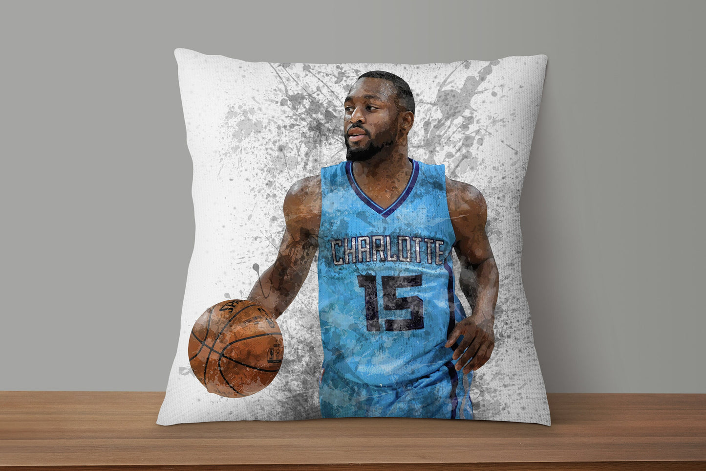 Kemba Walker Splash Effect Pillow