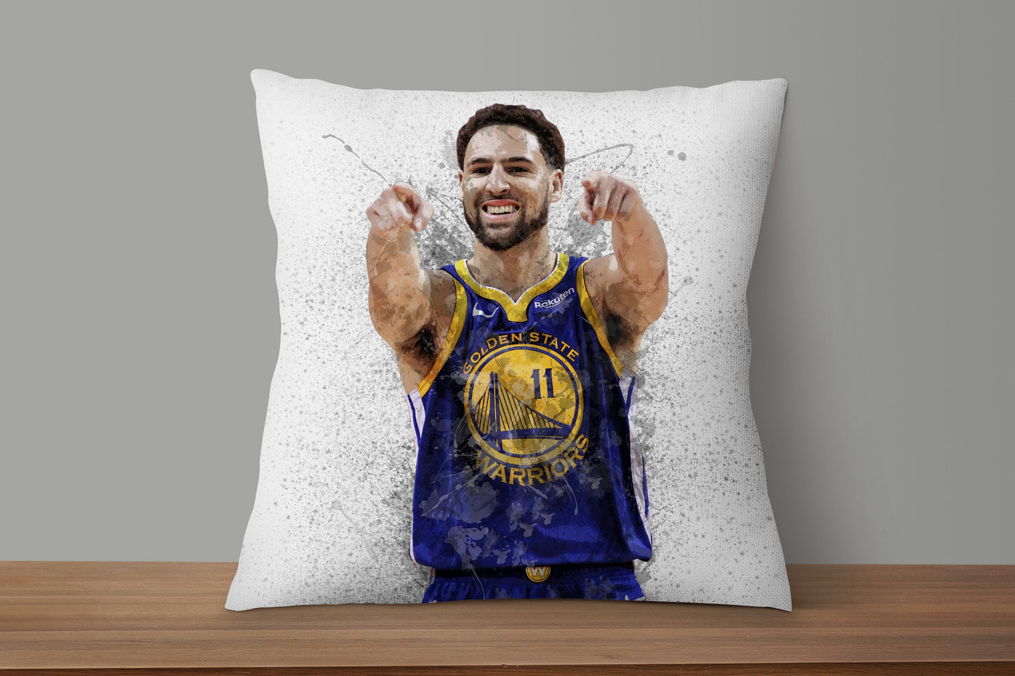 Klay Thompson Splash Effect Pillow