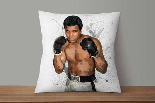Muhammad Ali Splash Effect Pillow 