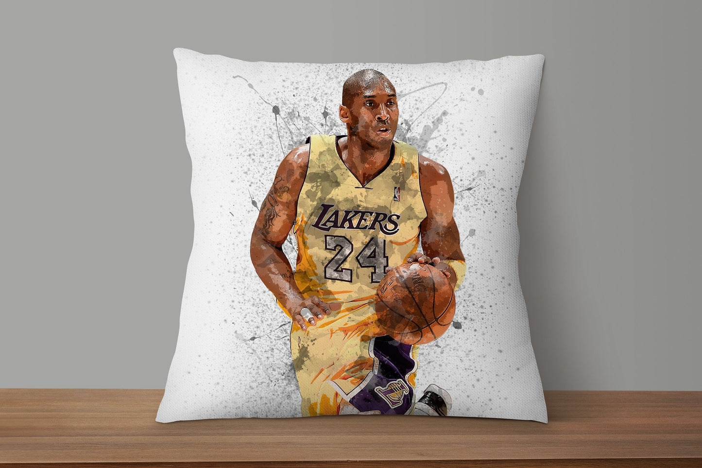 Kobe Bryant Splash Effect Pillow