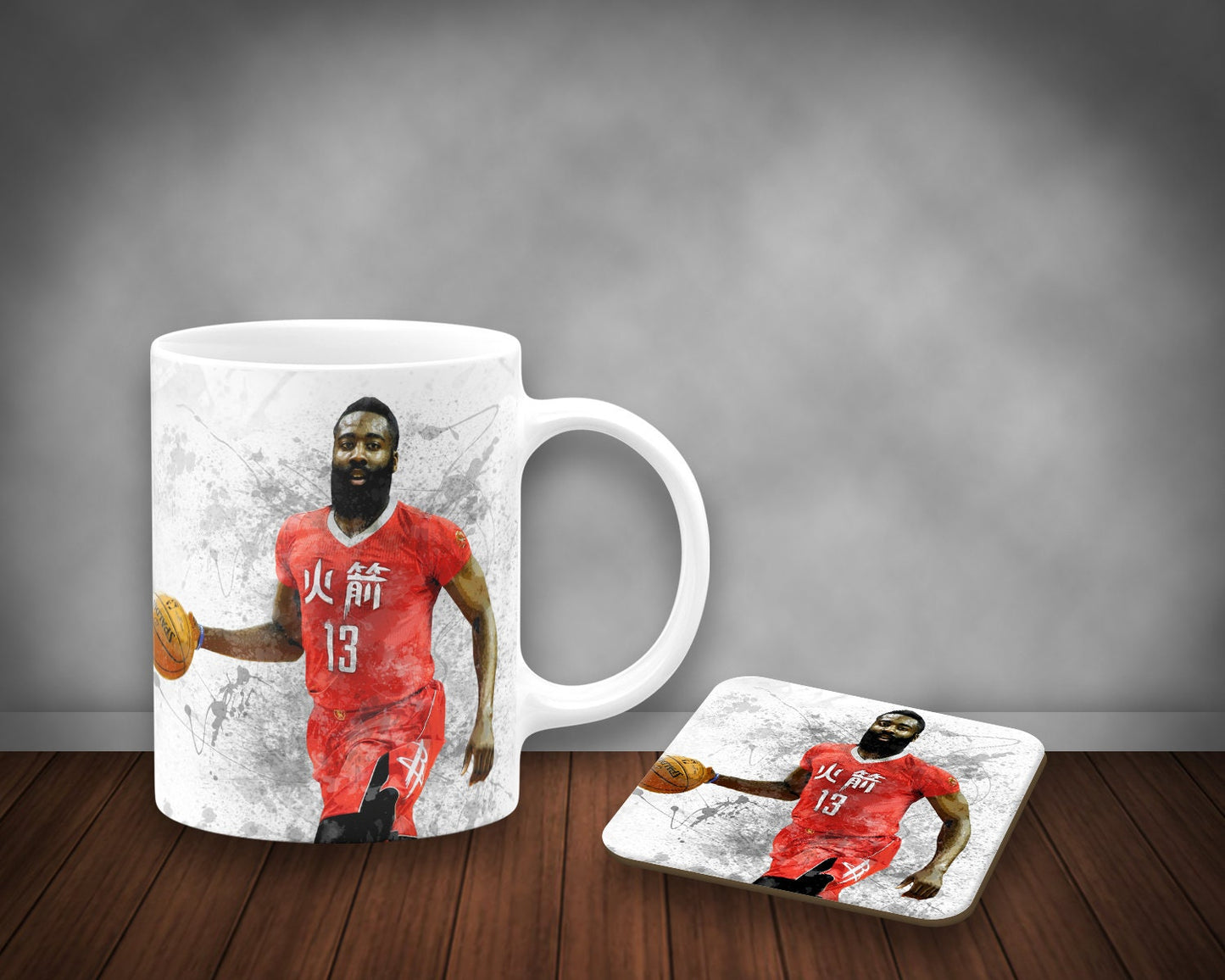 James Harden Splash Effect Mug and Coaster