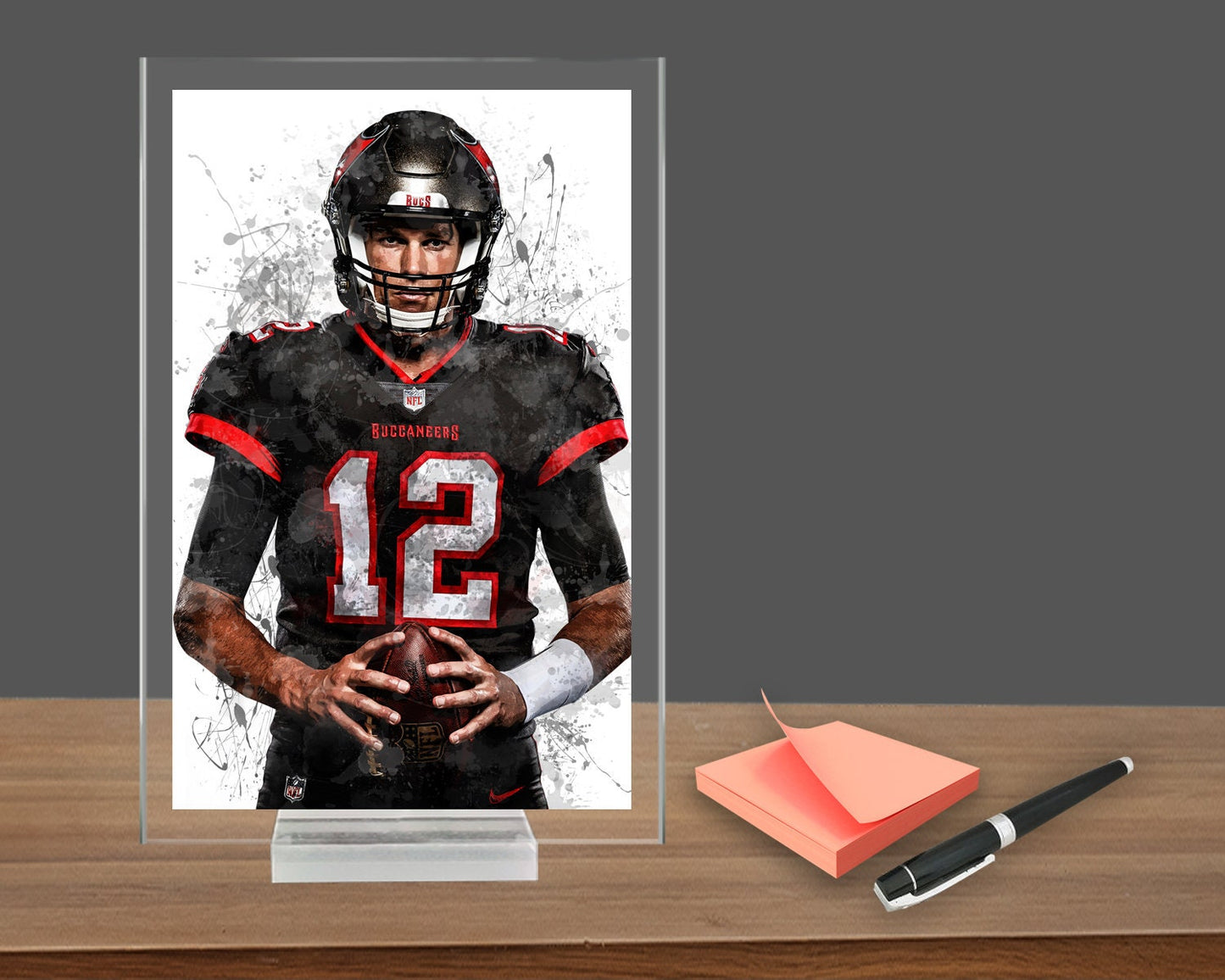 Tom Brady Splash Effect Acrylic Table Top