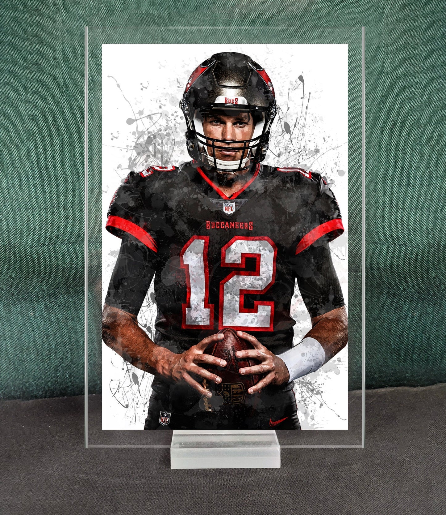 Tom Brady Splash Effect Acrylic Table Top