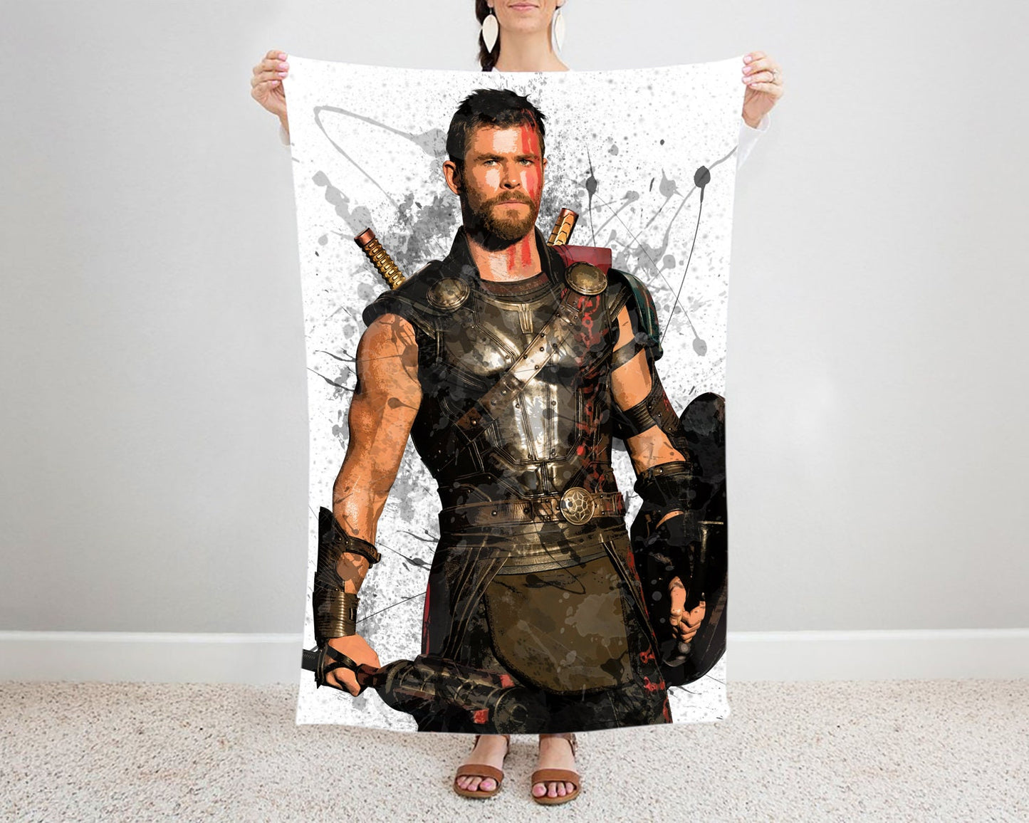 Thor Splash Effect Fleece Blanket
