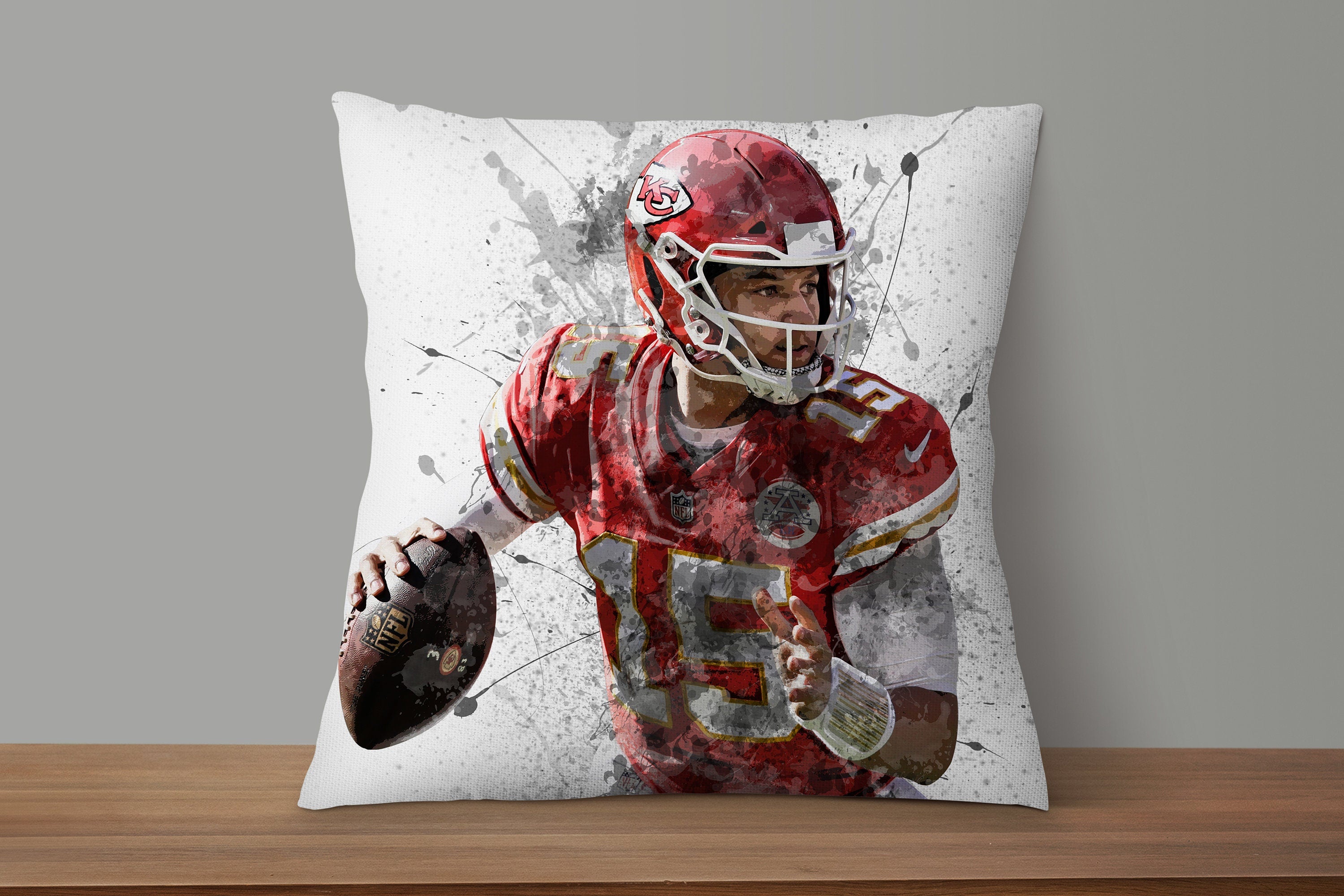 Patrick Mahomes Splash Effect Pillow – My Idea Sports Canvas