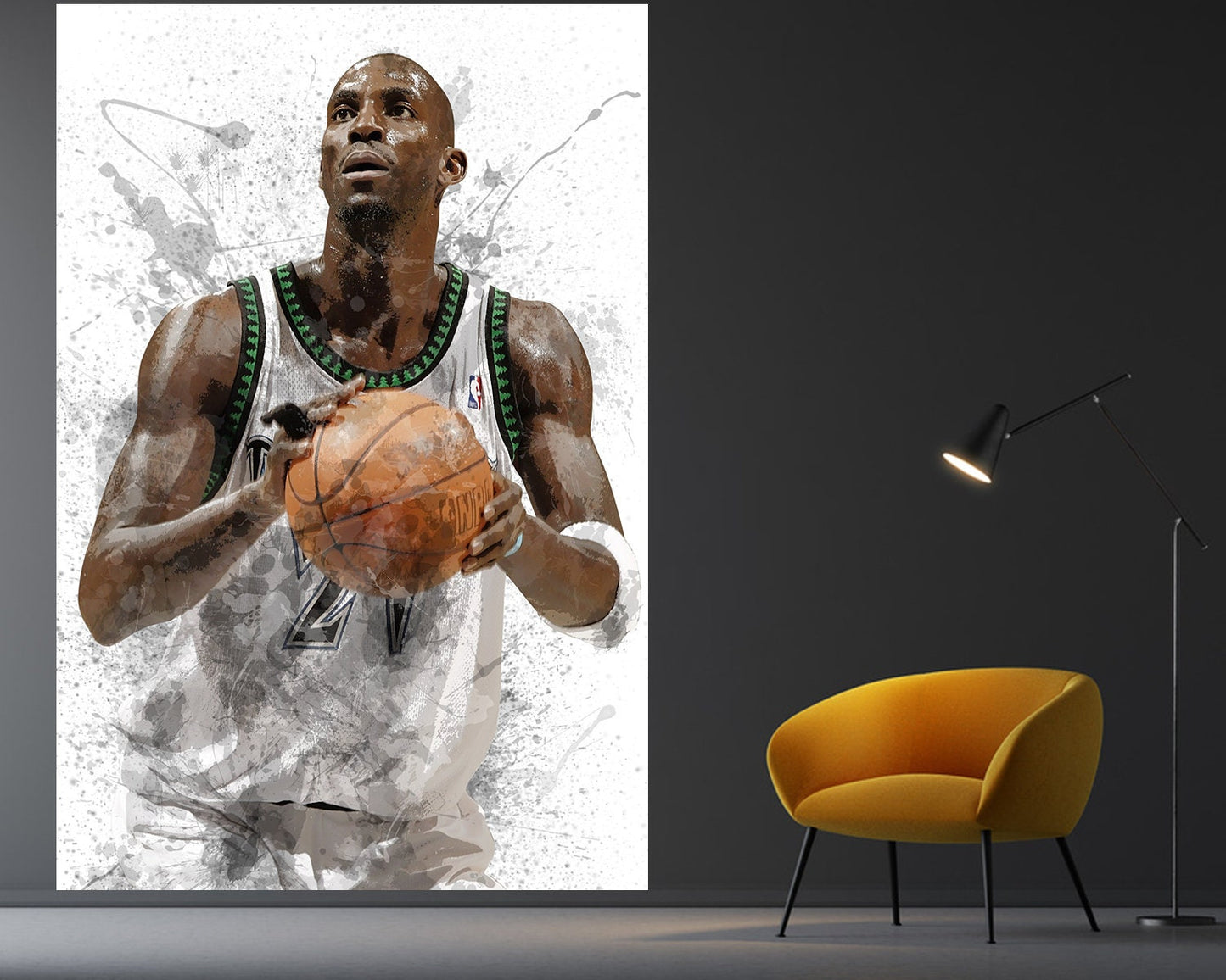 Kevin Garnett Splash Effect Wallpaper