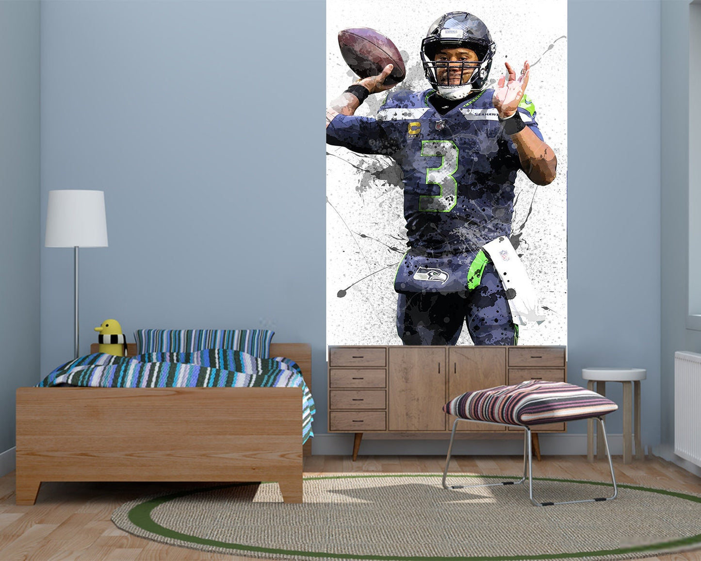 Russell Wilson Splash Effect Wallpaper