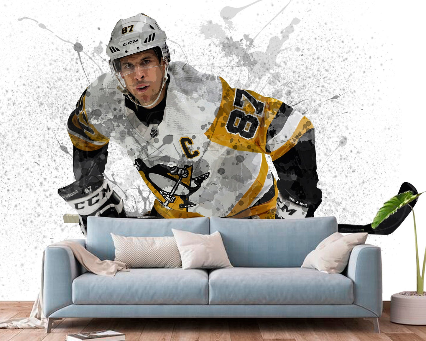 Sidney Crosby Splash Effect Wallpaper Style 1