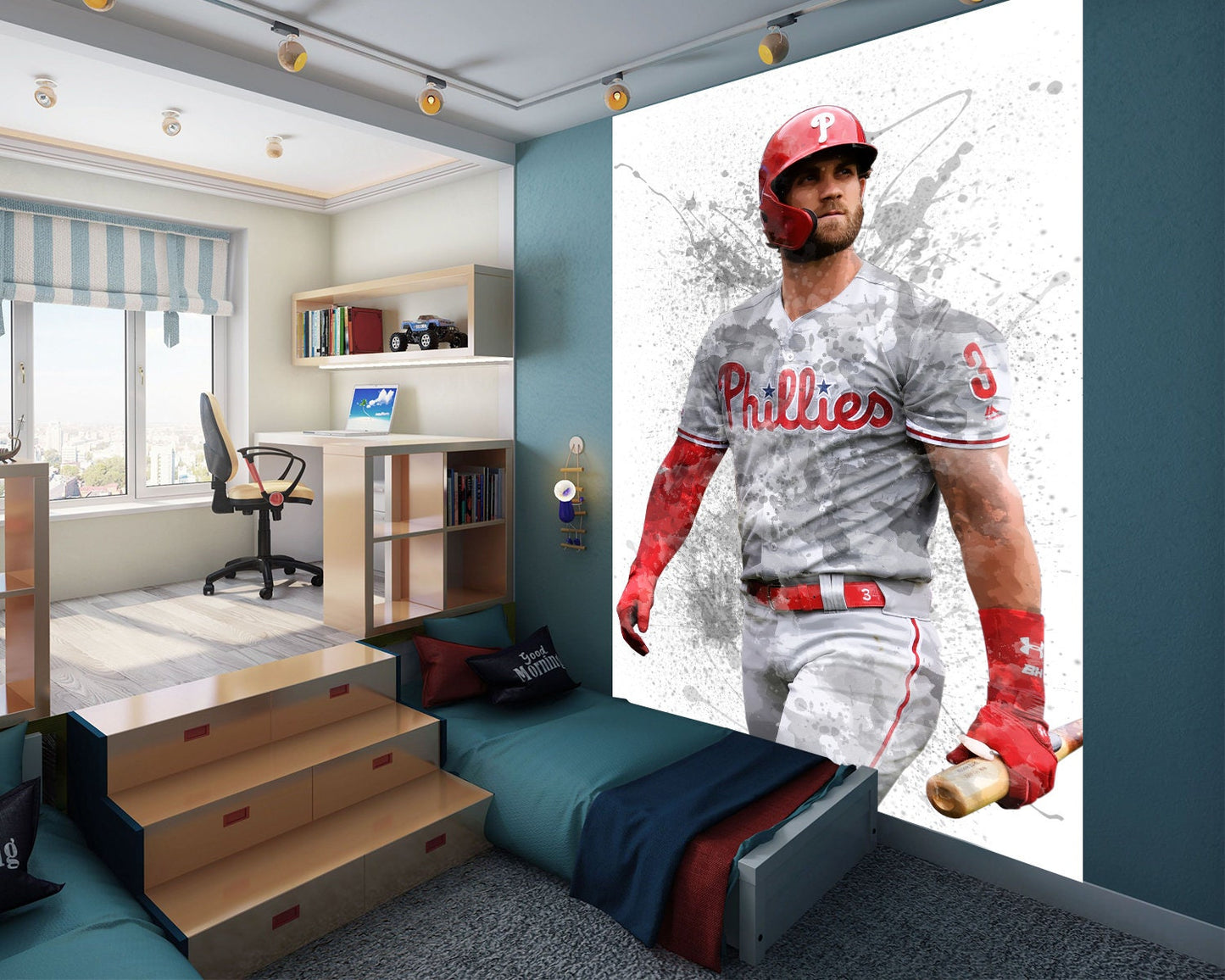 Bryce Harper Splash Effect Wallpaper