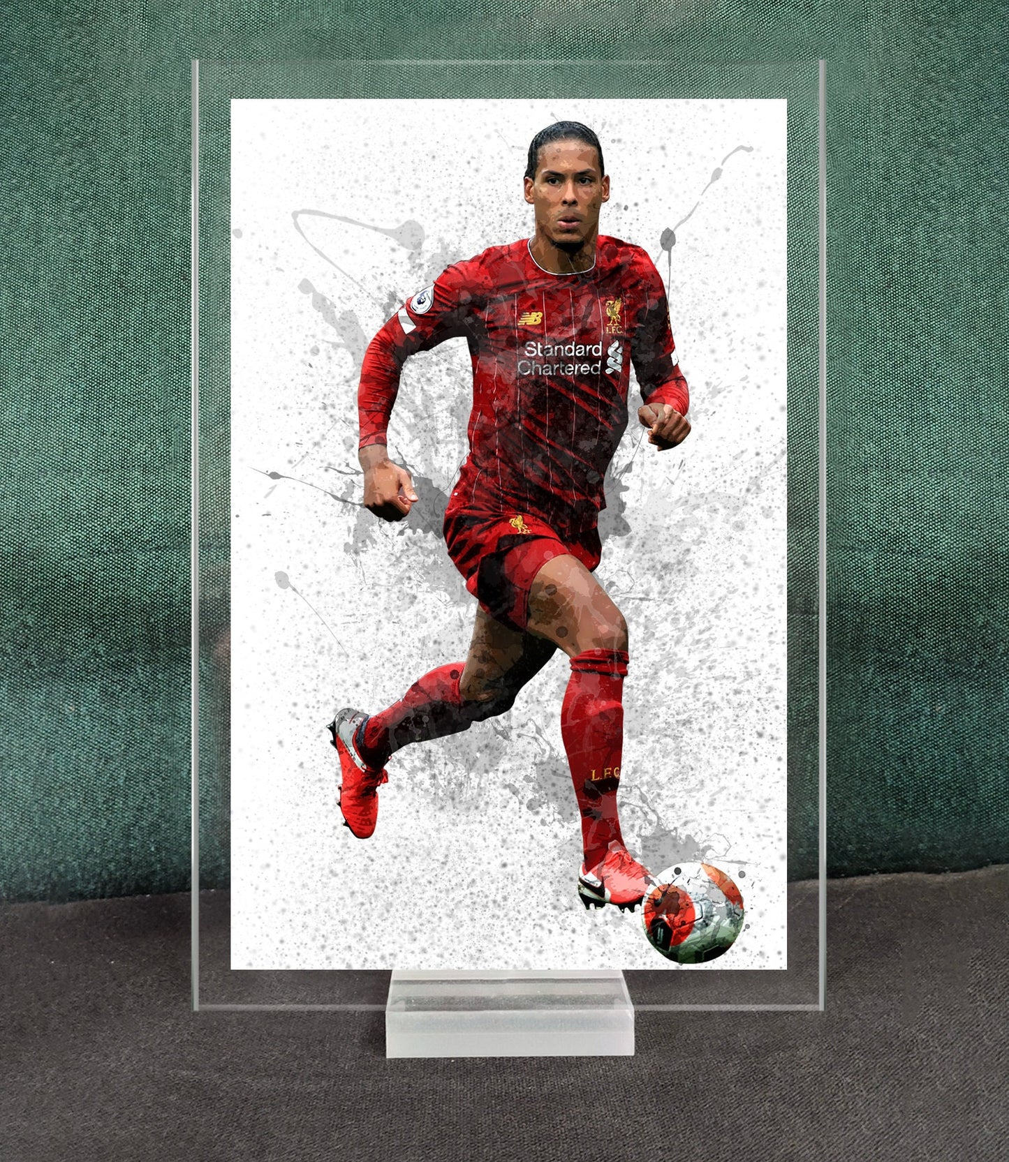 Virgil van Dijk Splash Effect Acrylic Table Top