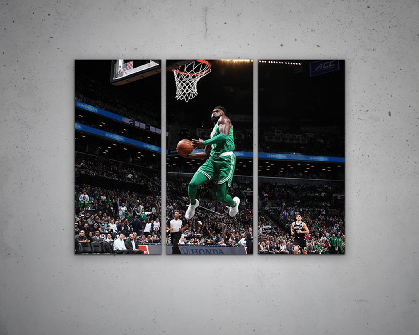 Jaylen Brown Black & White Canvas Art