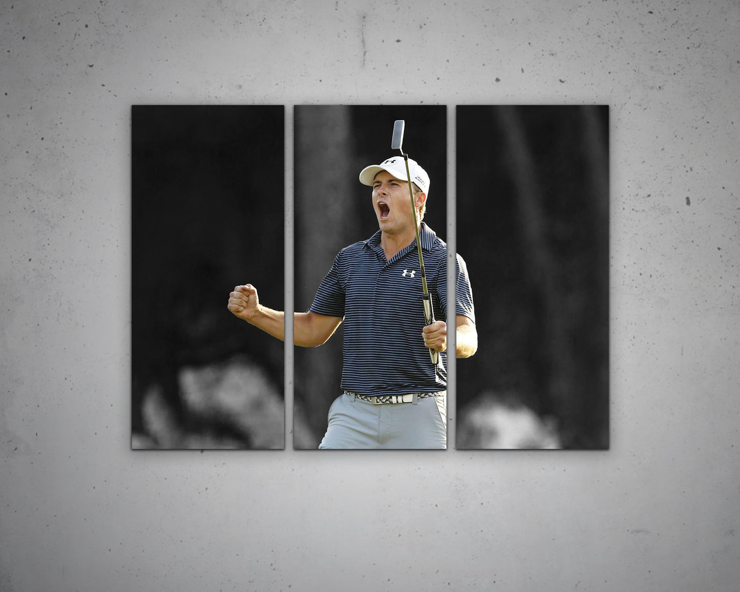 Jordan Spieth Black & White Canvas Art