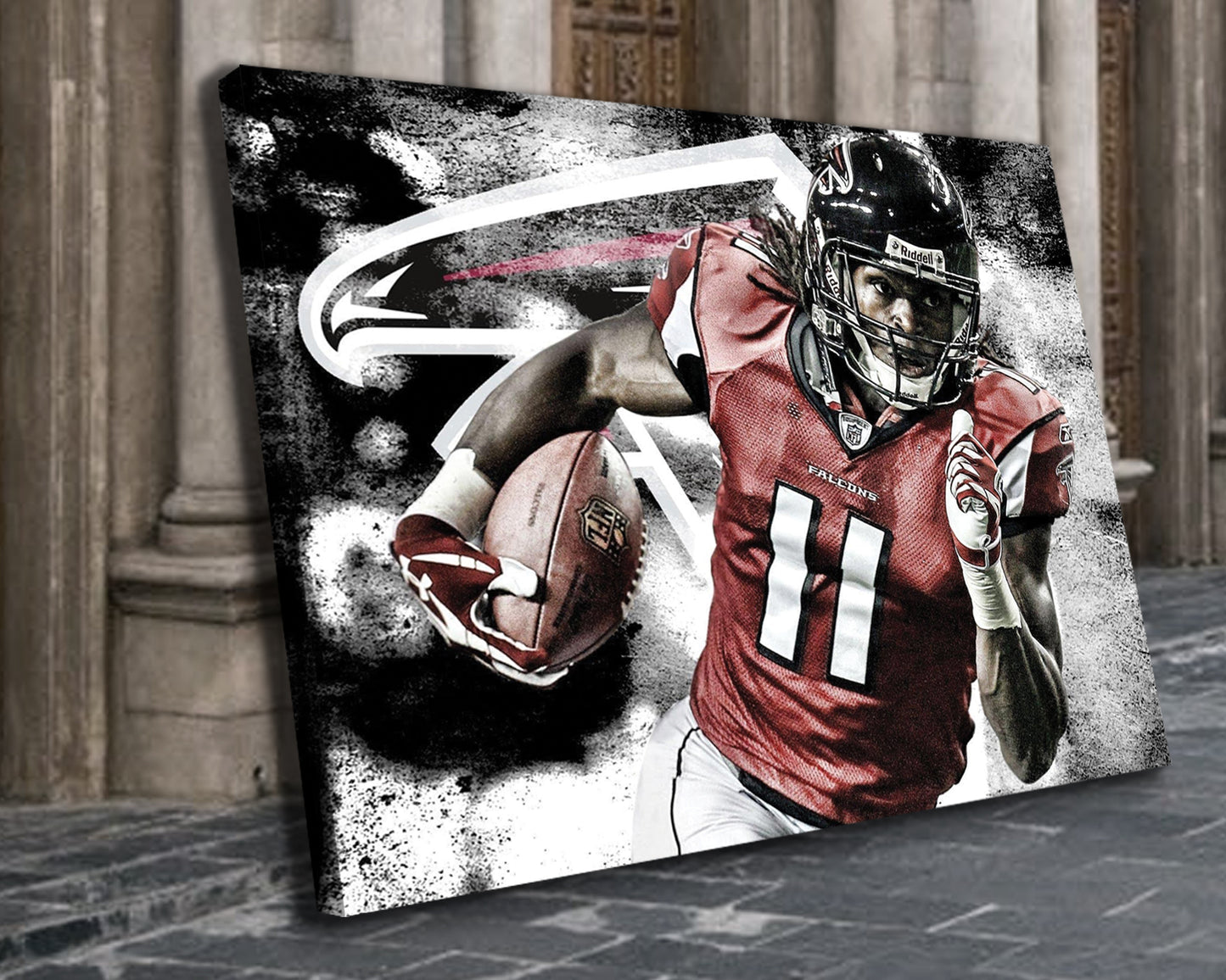 Julio Jones Black & White Canvas Art