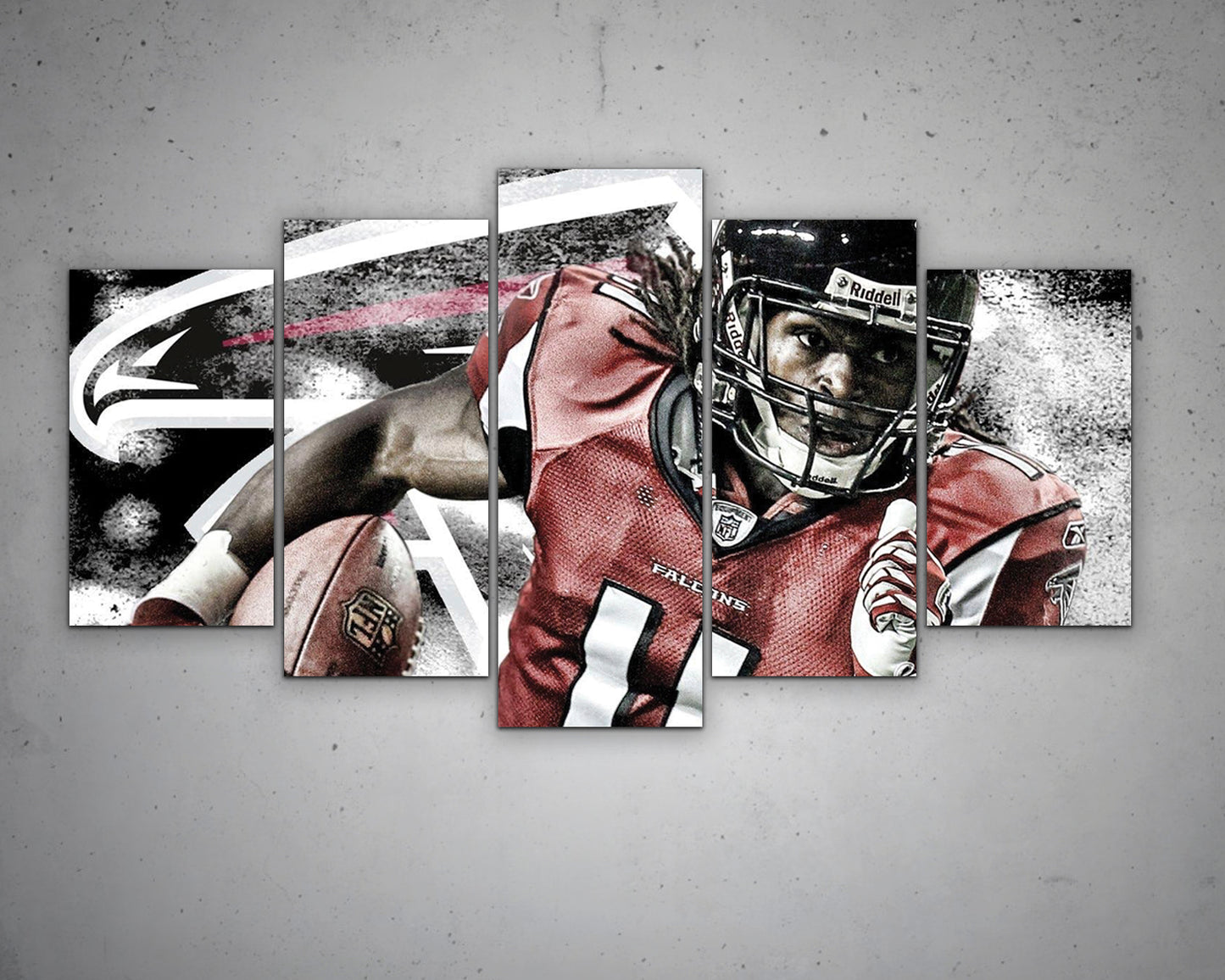Julio Jones Black & White Canvas Art