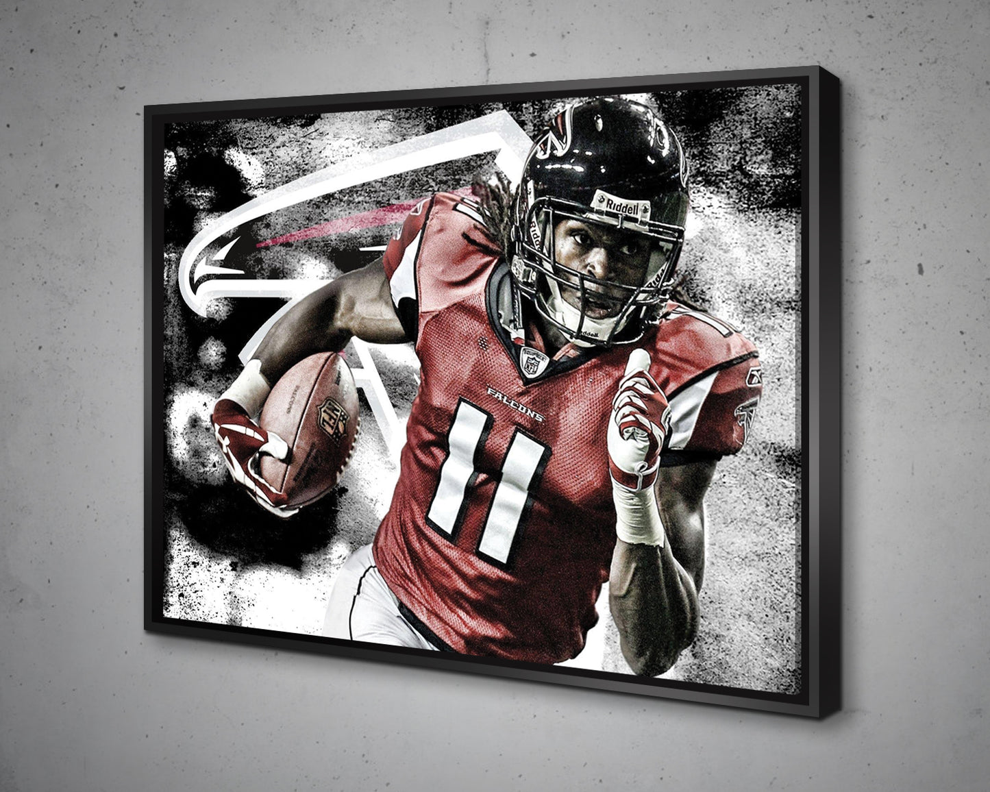 Julio Jones Black & White Canvas Art
