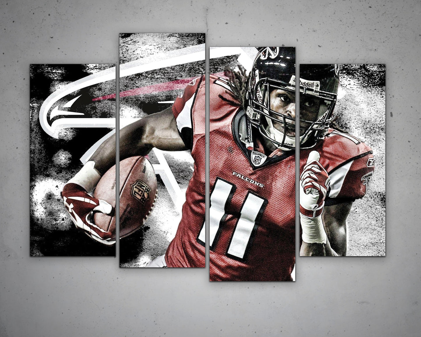 Julio Jones Black & White Canvas Art