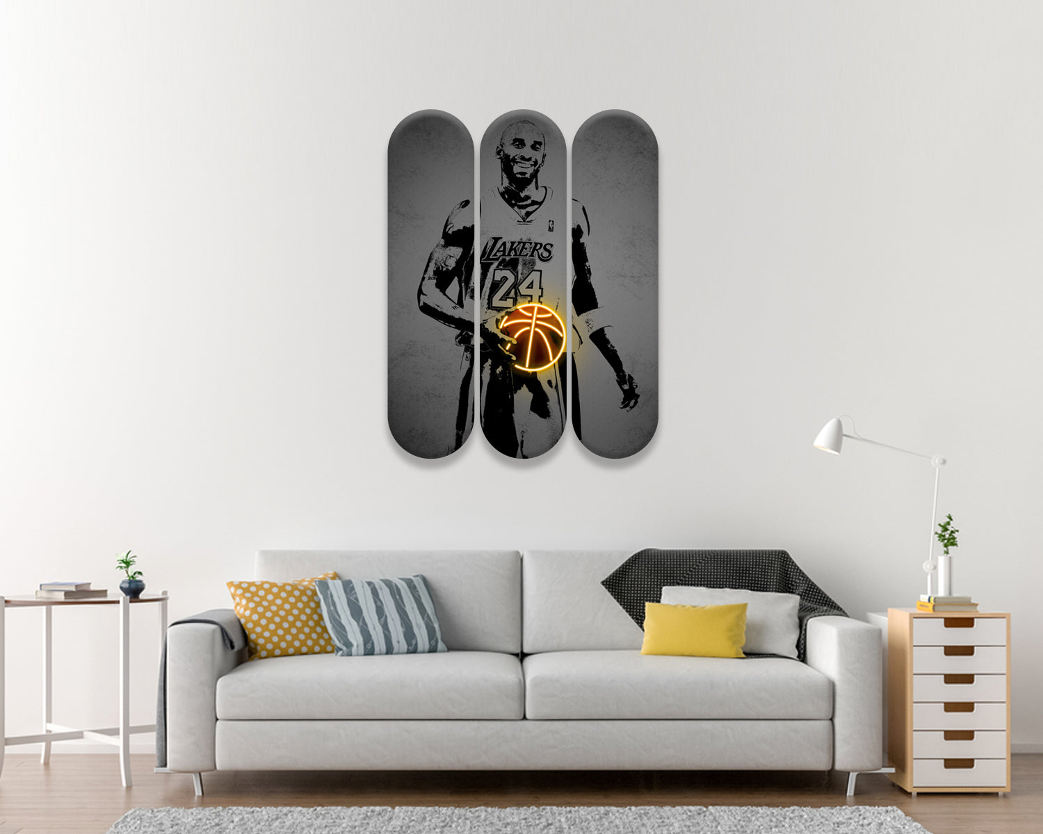 Kobe Bryant Acrylic Skateboard Wall Art