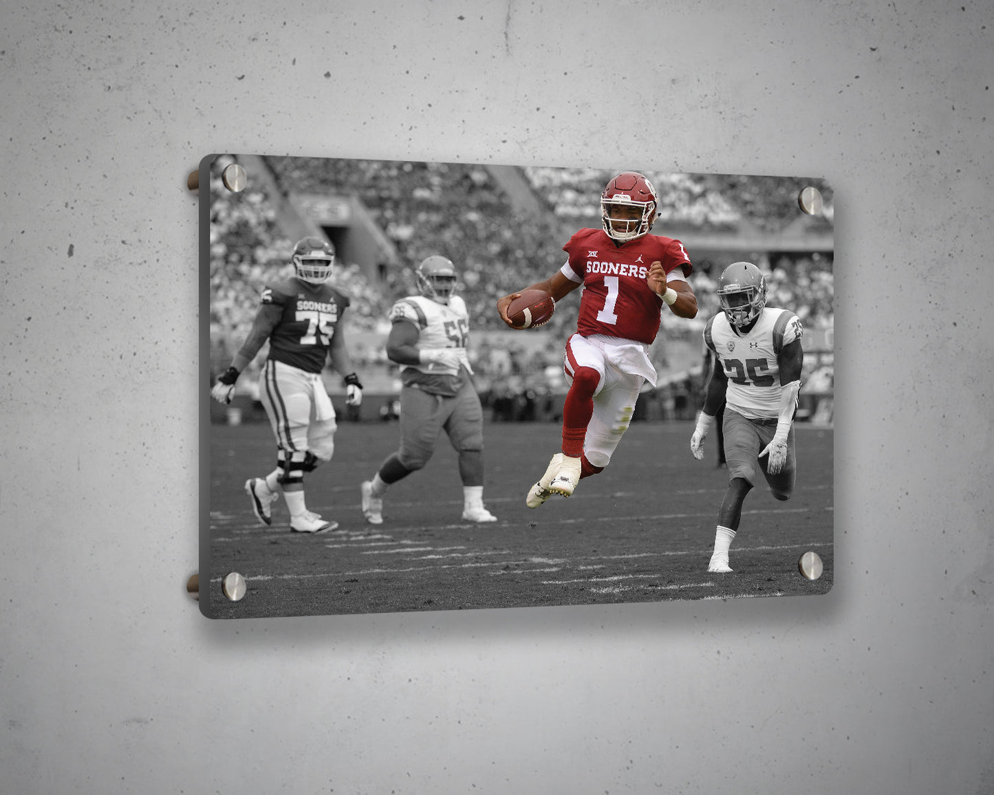 Kyler Murray Black & White Canvas Art