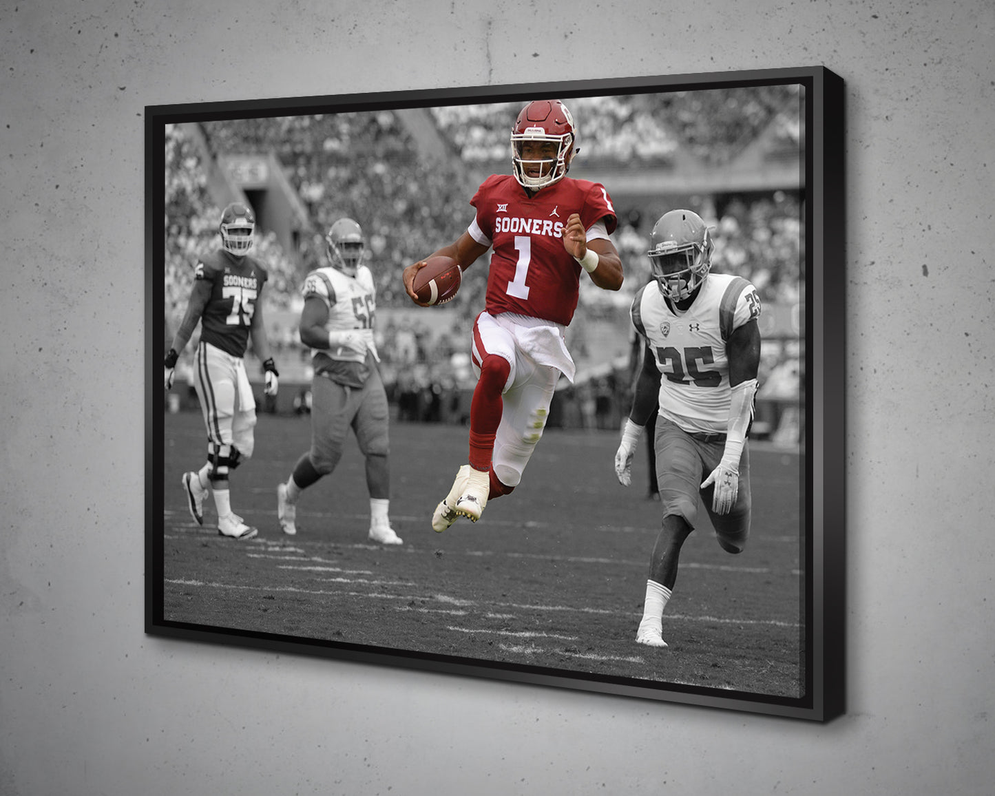 Kyler Murray Black & White Canvas Art