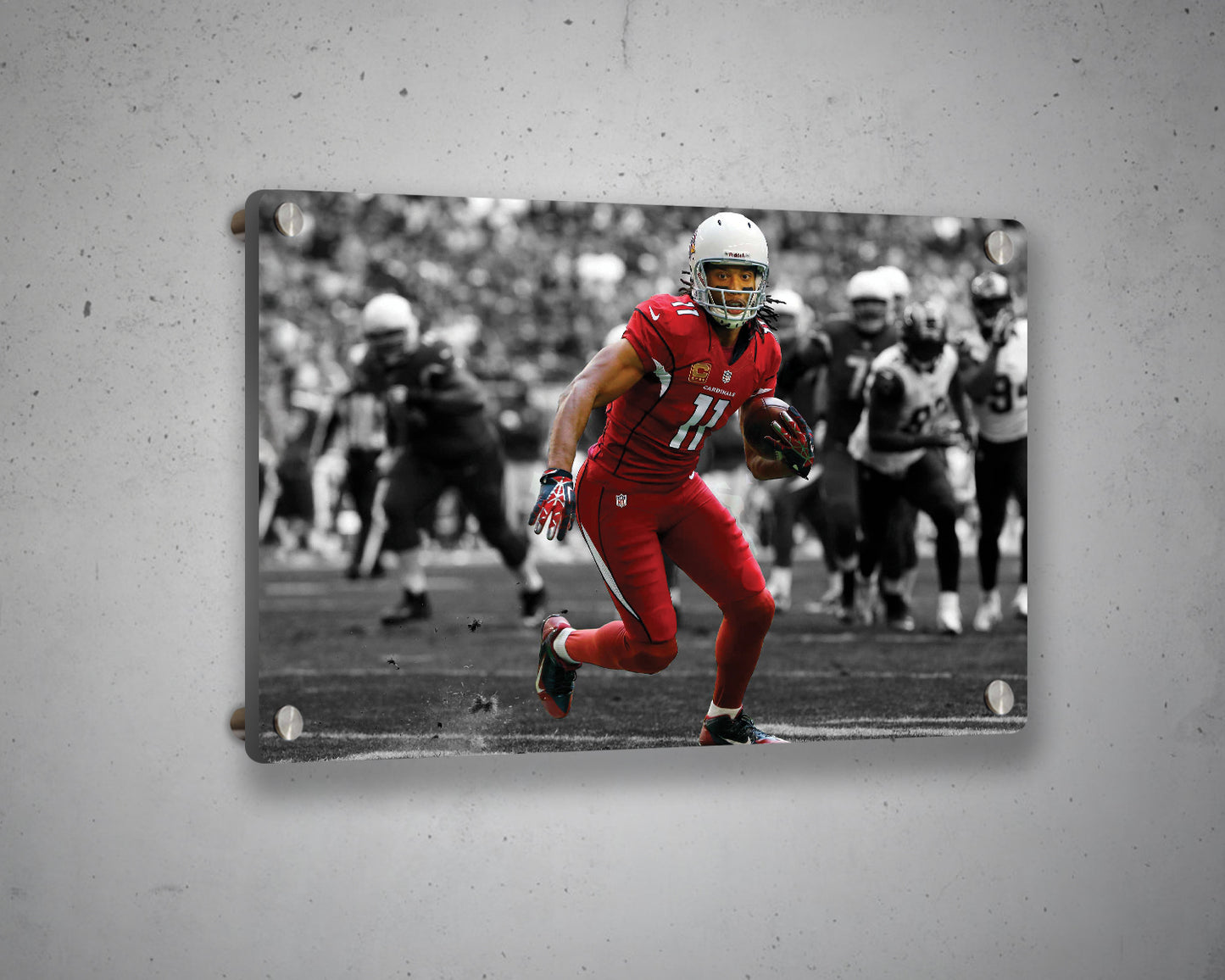 Larry Fitzgerald Jr. Black & White Canvas Art