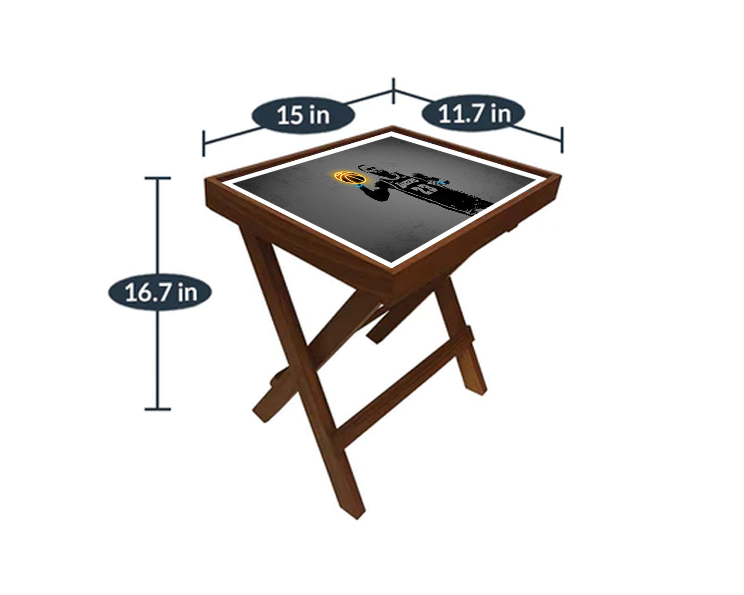 LeBron James Neon Effect Coffee and Laptop Table