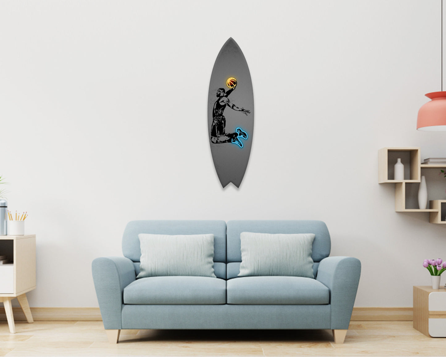 Lebron James Acrylic Surfboard Wall Art
