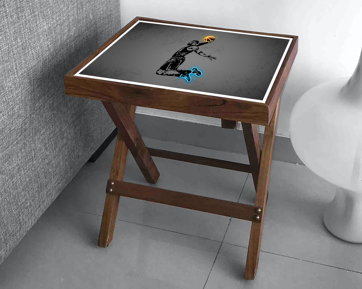 LeBron James Neon Effect Coffee and Laptop Table
