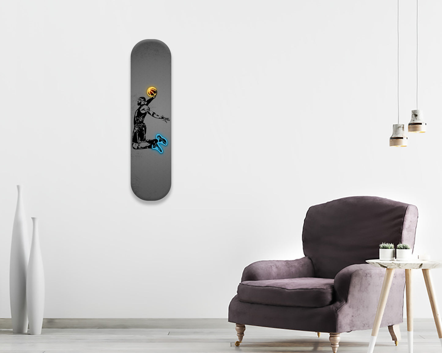 Lebron James Acrylic Skateboard Wall Art
