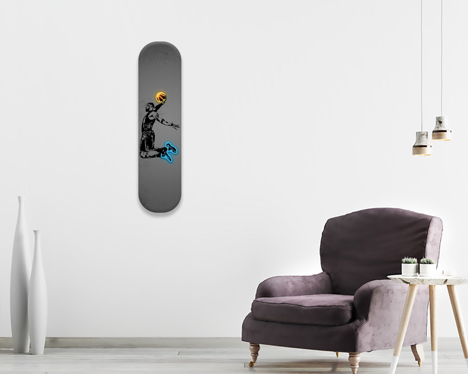 Lebron James Acrylic Skateboard Wall Art