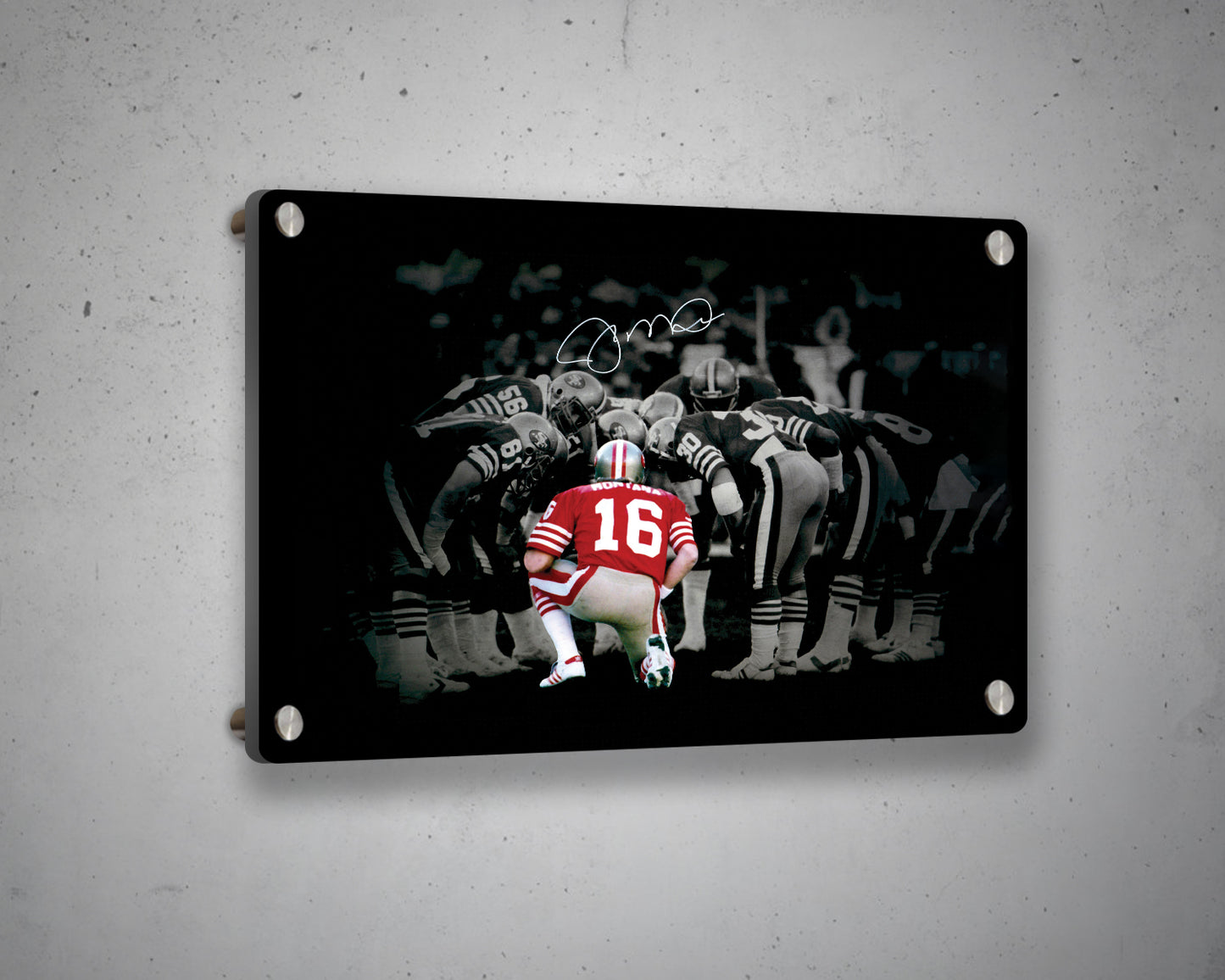 San Francisco 49ers Black & White Canvas Art