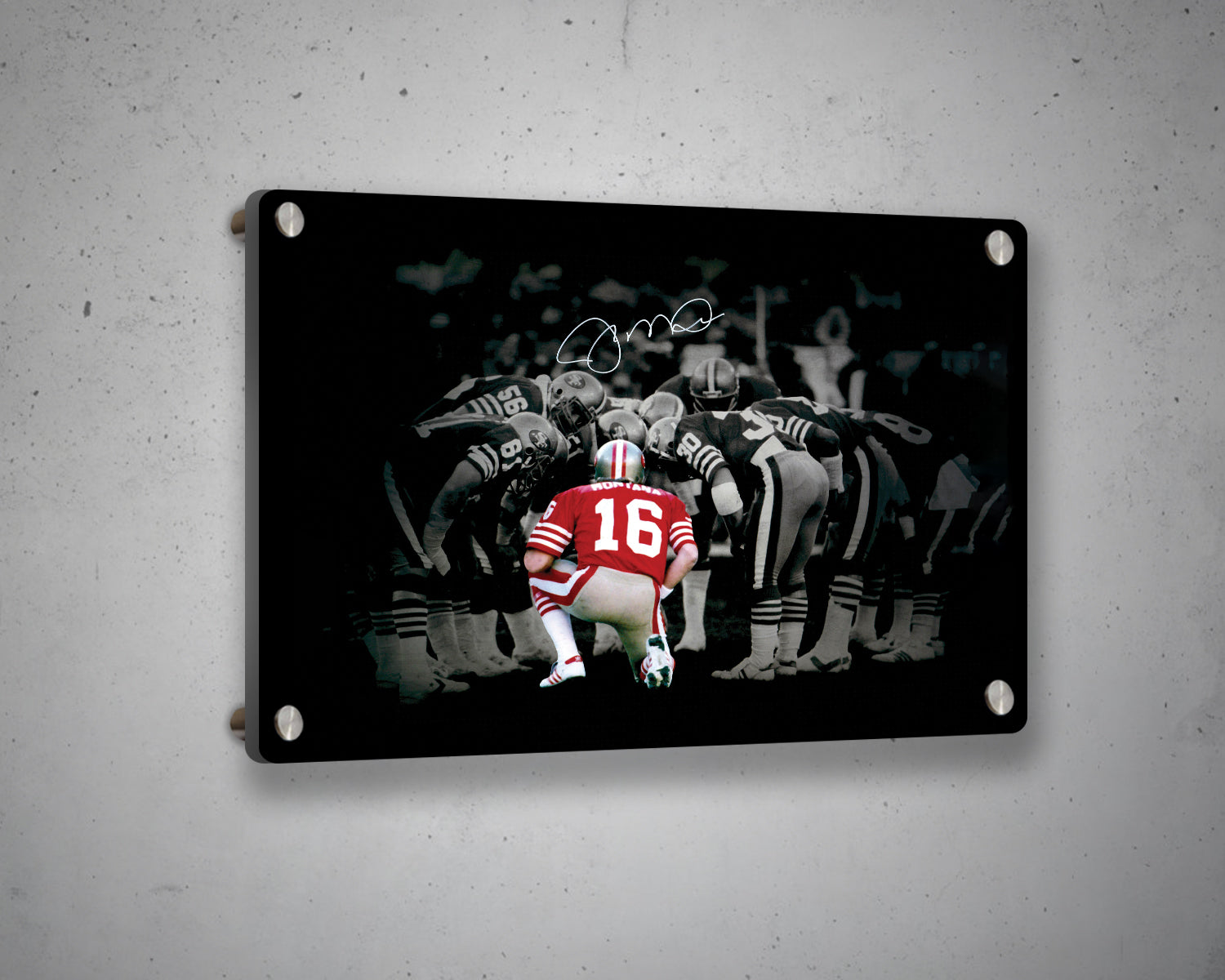 San Francisco 49ers Black & White Canvas Art