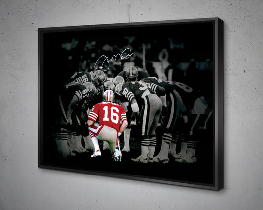 San Francisco 49ers Black & White Canvas Art