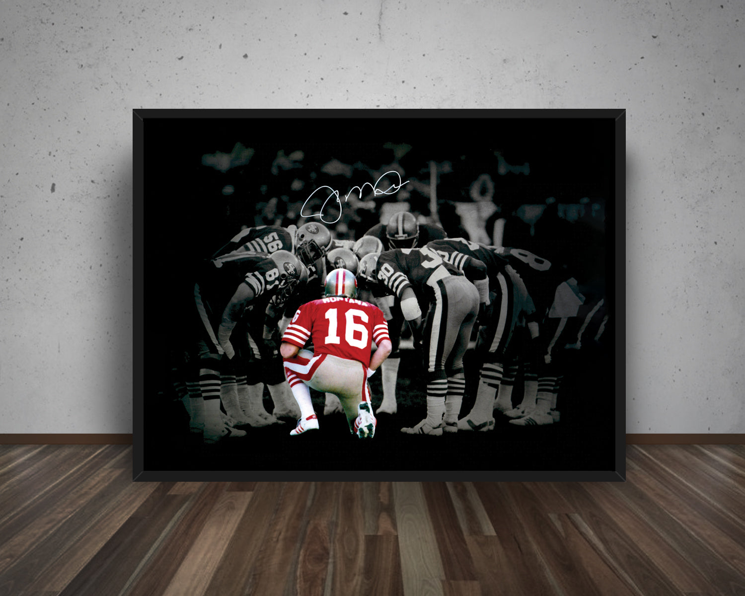 San Francisco 49ers Black & White Canvas Art