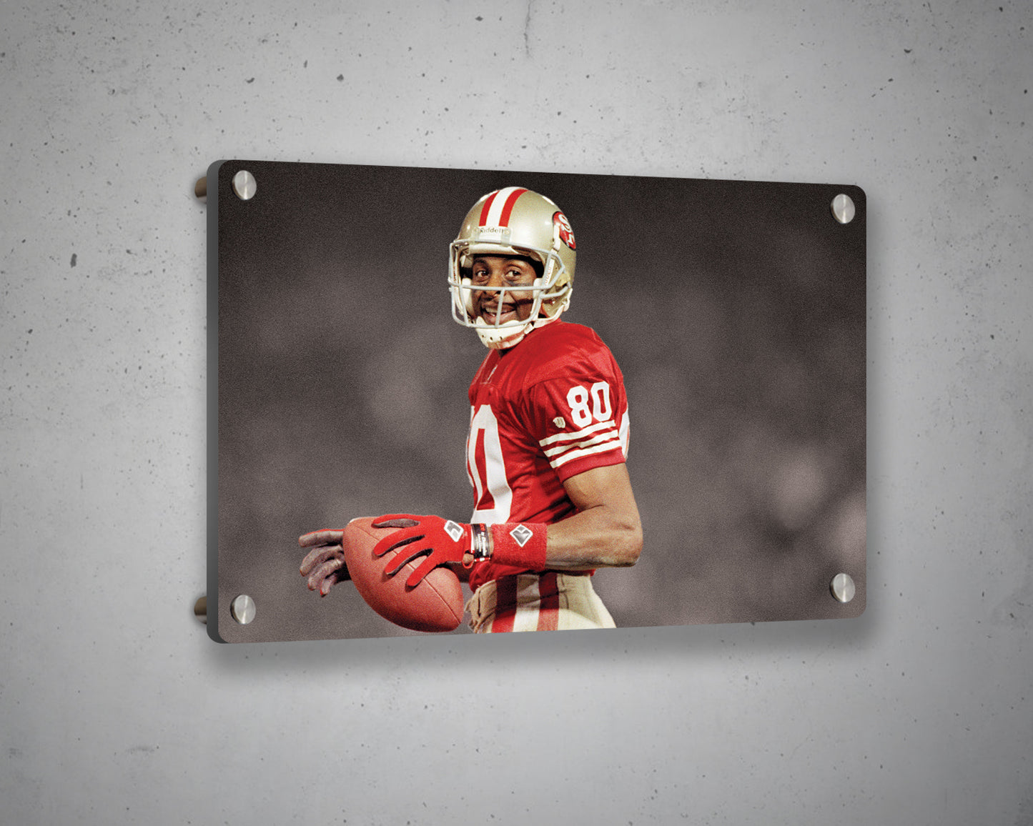 Steve Young Black & White Canvas Art