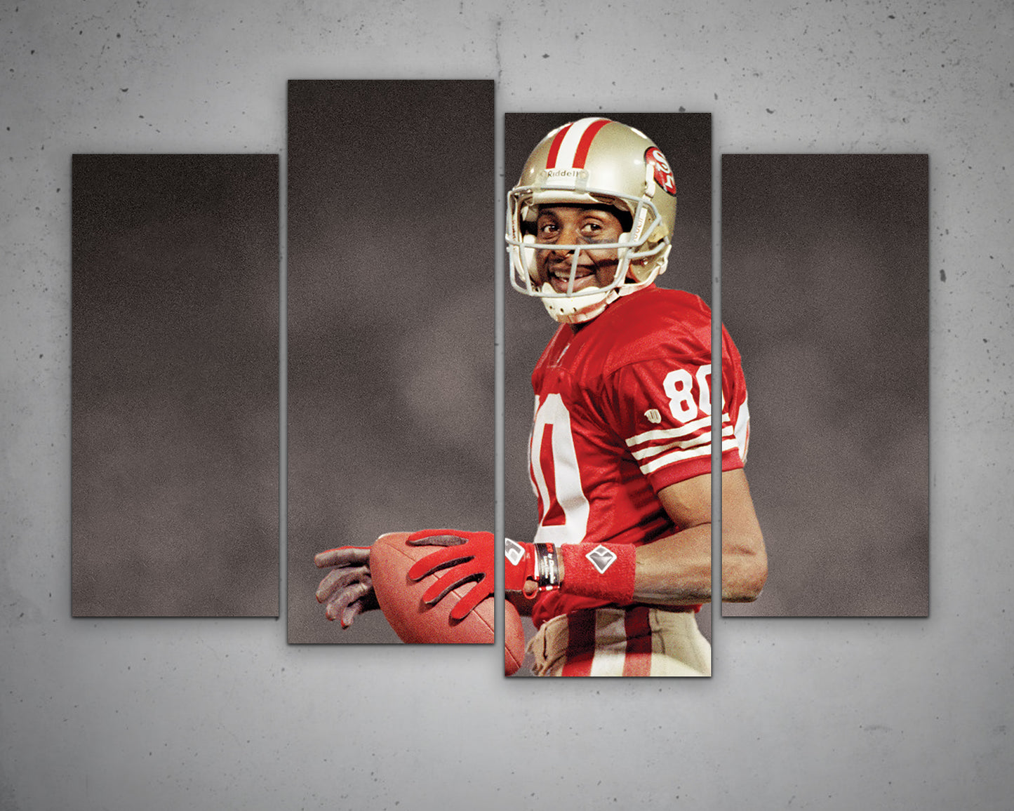 Steve Young Black & White Canvas Art
