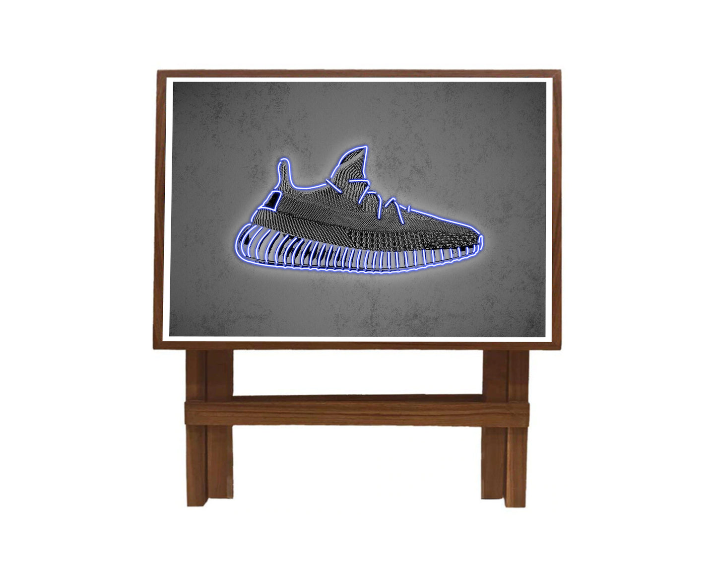 Yeezy Shoes White Neon Effect Coffee and Laptop Table