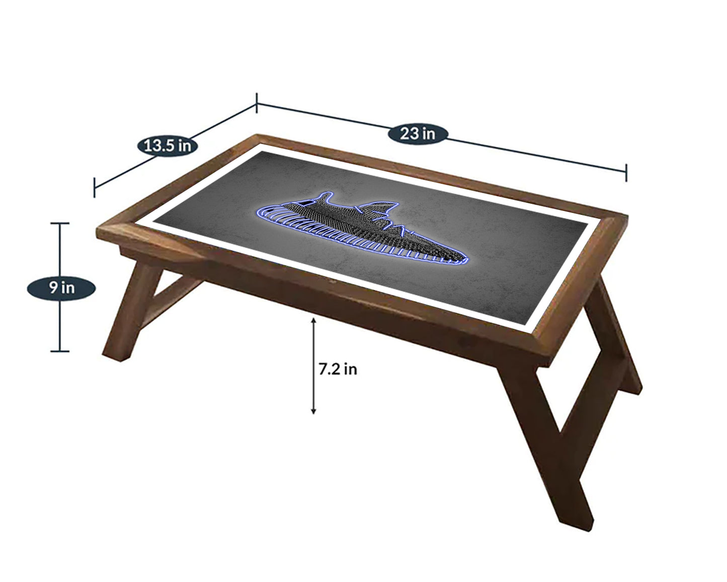 Yeezy Shoes White Neon Effect Coffee and Laptop Table