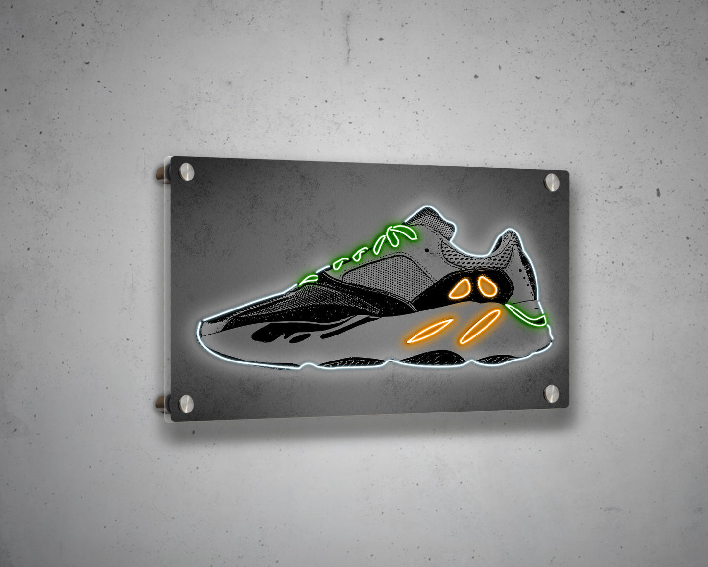 Yeezy Wave Runner Shoes Canvas Wall Art