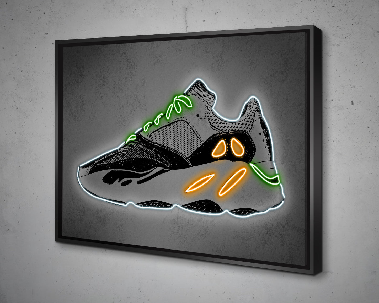 Yeezy Wave Runner Shoes Canvas Wall Art