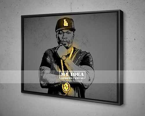 50 cent Canvas Wall Art
