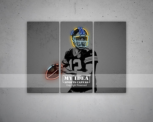 Aaron Rodgers Canvas Wall Art