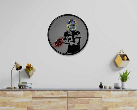 Aaron Rodgers Round Wall Art