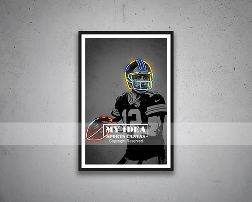 Aaron Rodgers Canvas Wall Art