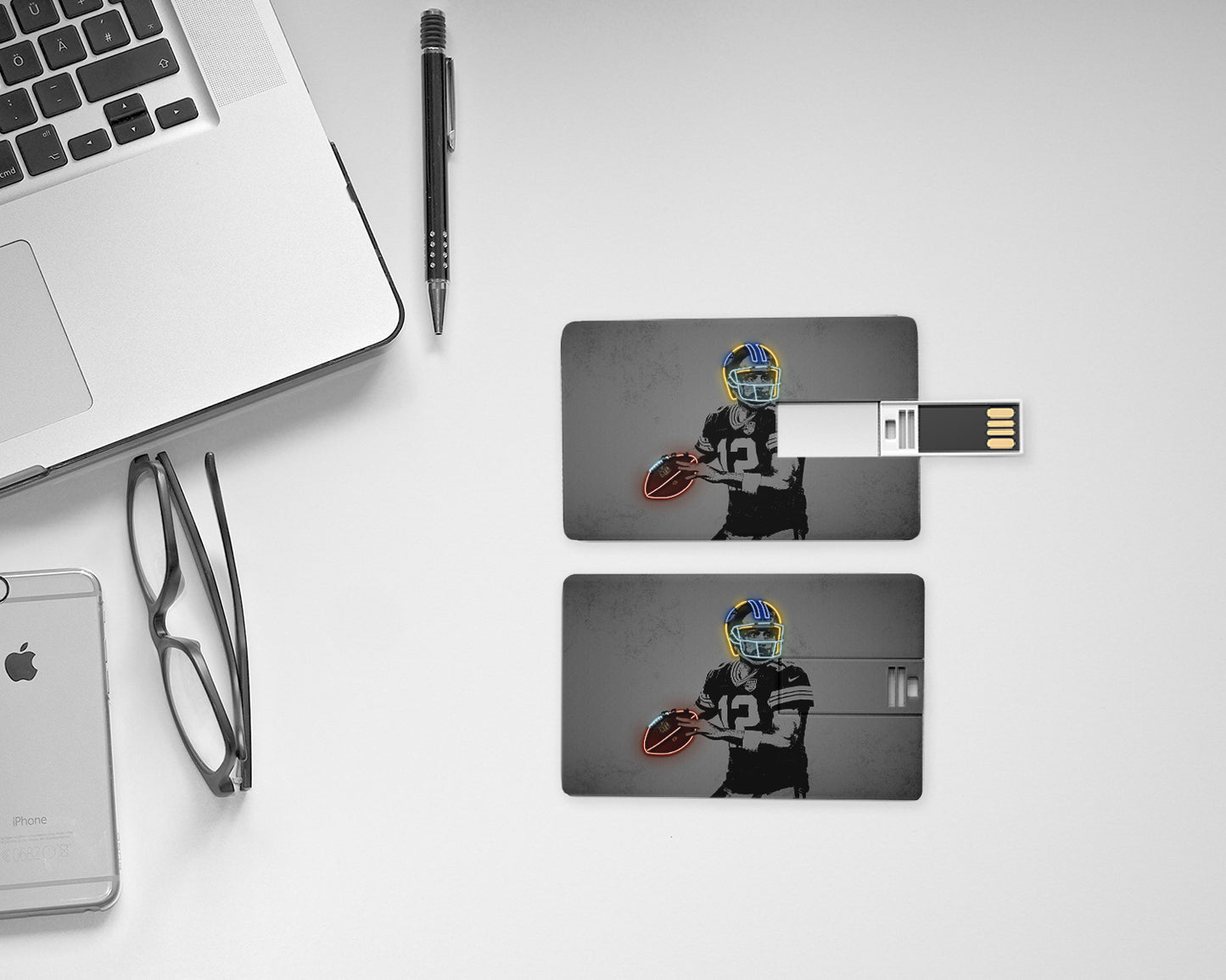 Aaron Rodgers Neon Effect Pendrive