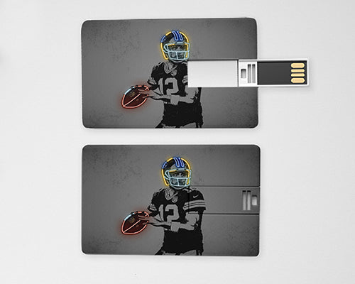 Aaron Rodgers Neon Effect Pendrive