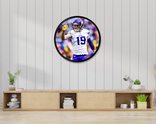 Cuadro de pared redondo de Adam Thielen